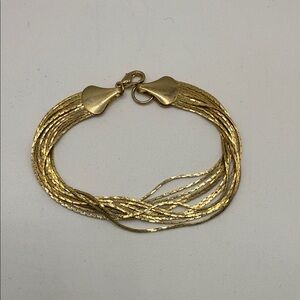 Chic Gold Multi-Strand Bracelet